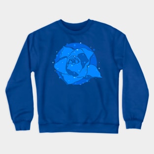 Blue Rose silhouette Crewneck Sweatshirt